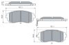 Brake Pad Set, disc brake SUBARU - 26296-FE081