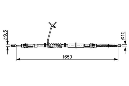 Cable Pull, parking brake -