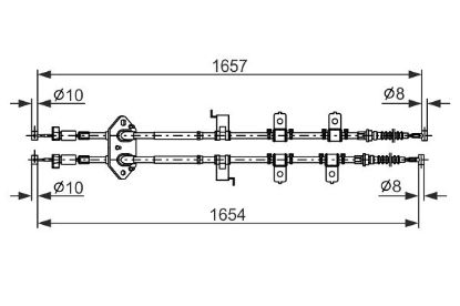 Cable Pull, parking brake -