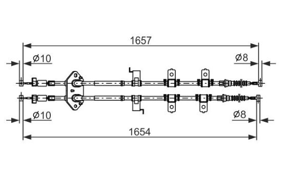 Cable Pull, parking brake -
