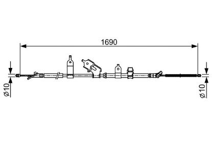 Cable Pull, parking brake -