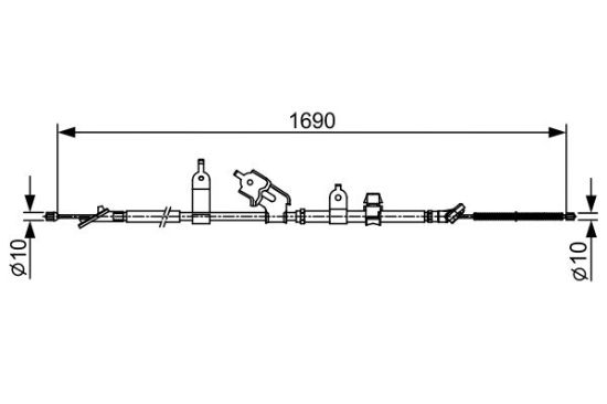 Cable Pull, parking brake -