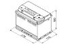 Starter Battery 77Ah 780A 278*175*190 - +