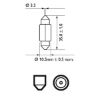 Bulb, licence plate light C5W SV8,5 11x35mm