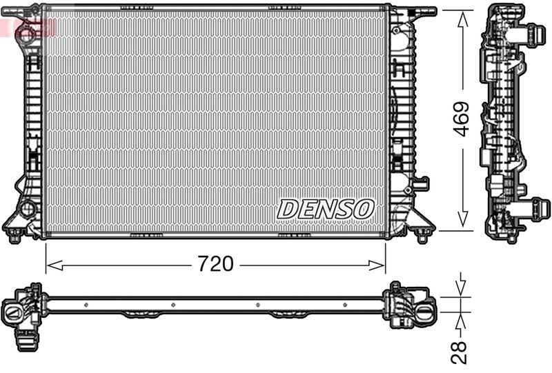 Radiator, engine cooling -