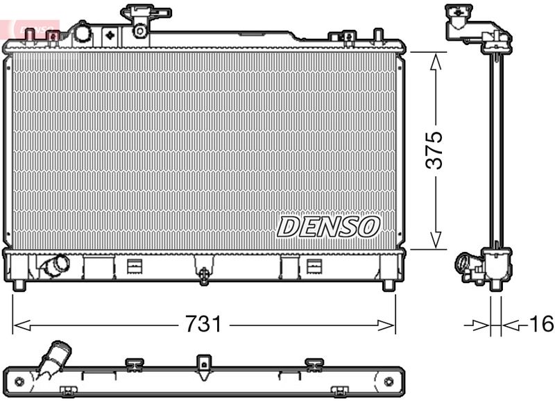 Radiator, engine cooling -