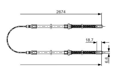 Cable Pull, parking brake -