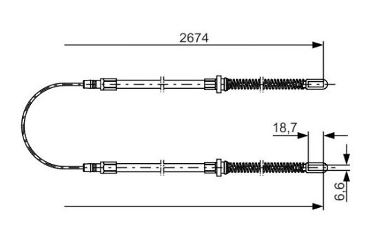Cable Pull, parking brake -