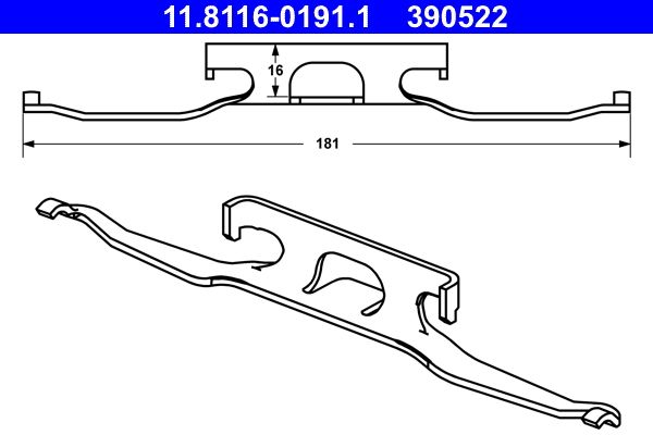 Spring, brake caliper -