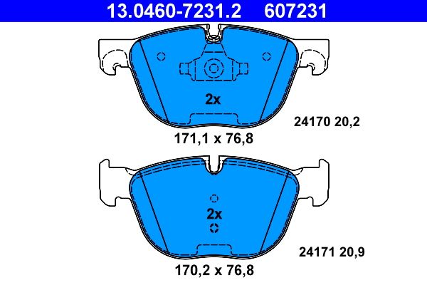 Brake Pad Set, disc brake BMW - 34 11 4 074 370