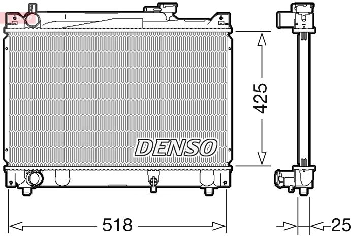 Radiator, engine cooling -