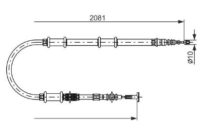 Cable Pull, parking brake -