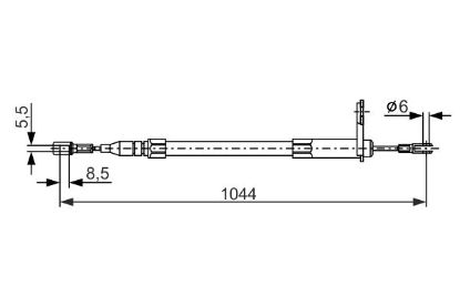 Cable Pull, parking brake -