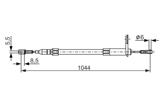Cable Pull, parking brake -