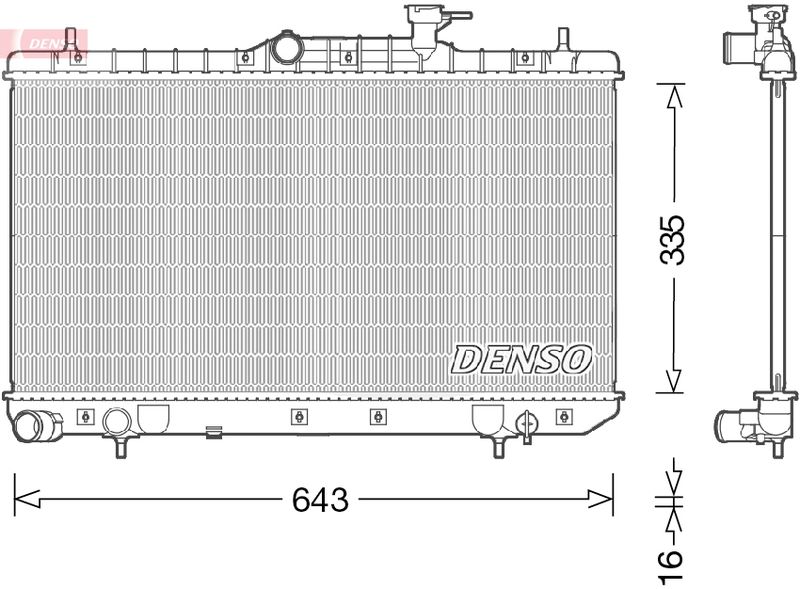 Radiator, engine cooling -