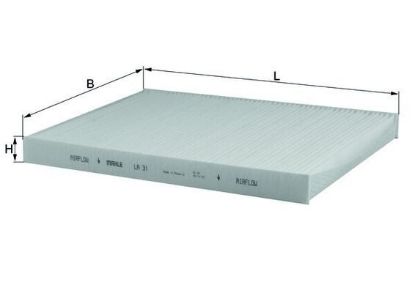 Filter, cabin air VAG - 1H0 819 644B