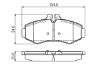Brake Pad Set, disc brake MERCEDES-BENZ - 638 421 00 10