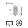 Bulb, direction indicator WY5W W2.1X9.5D T10 AMBER
