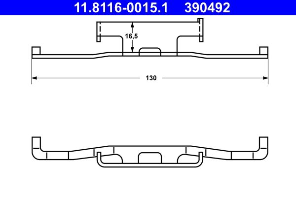 Spring, brake caliper -