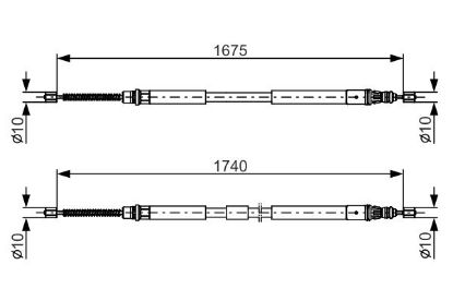 Cable Pull, parking brake -