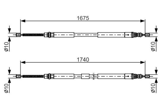 Cable Pull, parking brake -