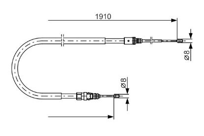 Cable Pull, parking brake -