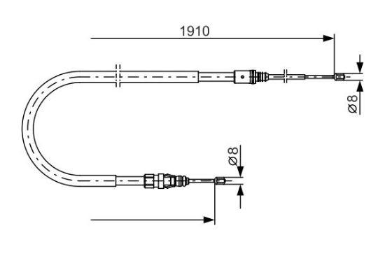 Cable Pull, parking brake -