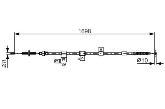 Cable Pull, parking brake -
