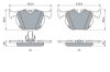 Brake Pad Set, disc brake BMW 3 (E46), 5 (E39), X5 (E53)