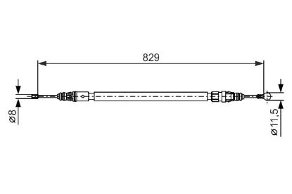 Cable Pull, parking brake -