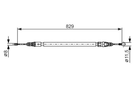 Cable Pull, parking brake -