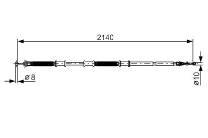 Cable Pull, parking brake -