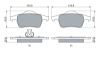 Brake Pad Set, disc brake VOLVO - 86349255