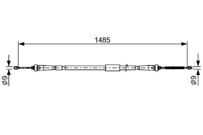 Cable Pull, parking brake -
