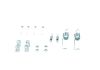 Accessory Kit, brake shoes -