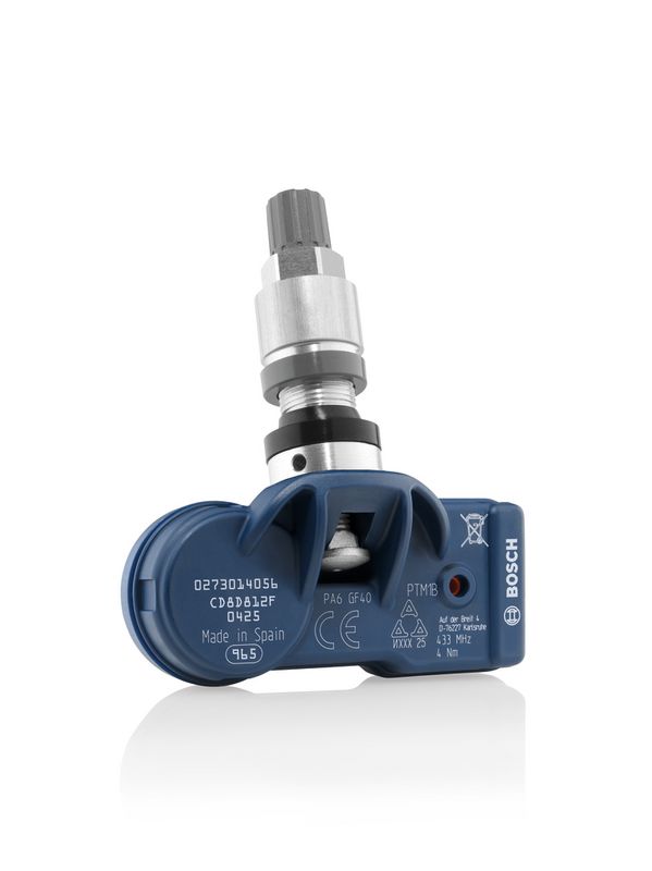 Wheel Sensor, tyre-pressure monitoring system Clamp-in metall ventiil Hõbedane, muudetav nurk
