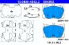 Brake Pad Set, disc brake MERCEDES-BENZ - 000 420 90 03