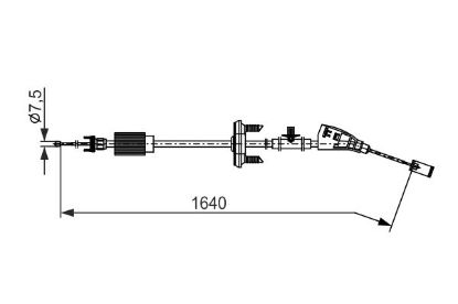 Cable Pull, parking brake -