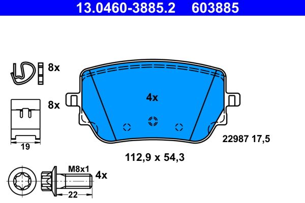 Brake Pad Set, disc brake MERCEDES-BENZ - 000 420 76 00