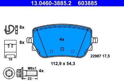 Brake Pad Set, disc brake MERCEDES-BENZ - 000 420 76 00