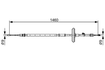 Cable Pull, parking brake -