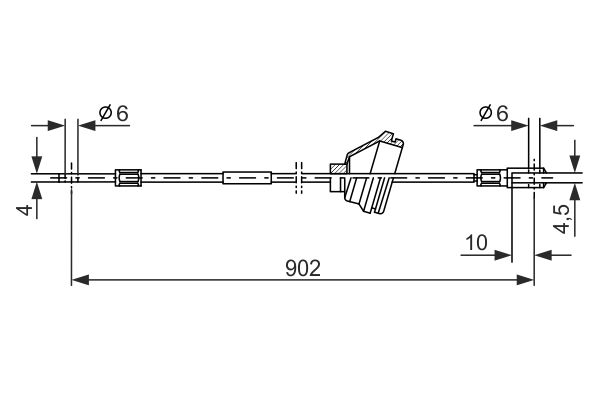 Cable Pull, parking brake -