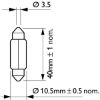 Bulb, interior light 10W SV8.5 T10,5x43