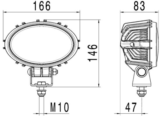 Worklight Lähivalgustus, seisev/rippuv paigal. 1850lm