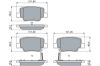 Brake Pad Set, disc brake TOYOTA - 04466-0F010