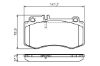 Brake Pad Set, disc brake E-CLASS (W212), CLS (C218)