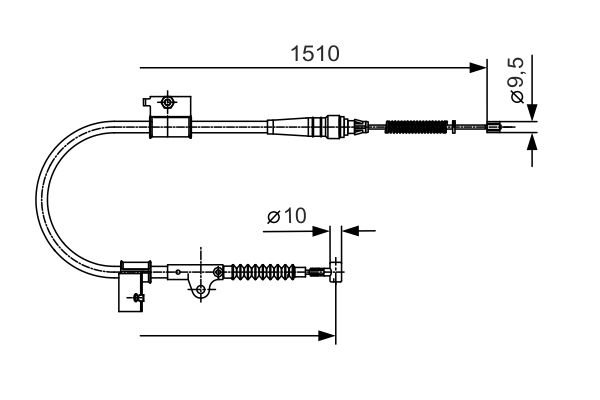Cable Pull, parking brake -