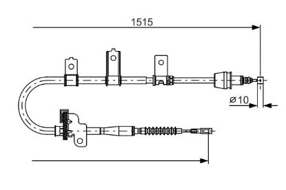 Cable Pull, parking brake -