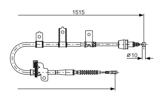 Cable Pull, parking brake -