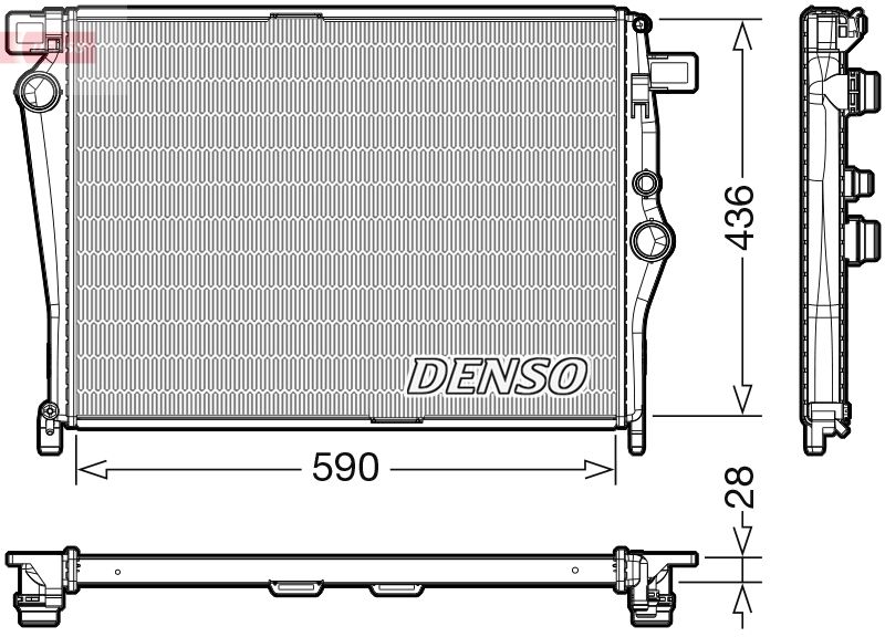 Radiator, engine cooling -